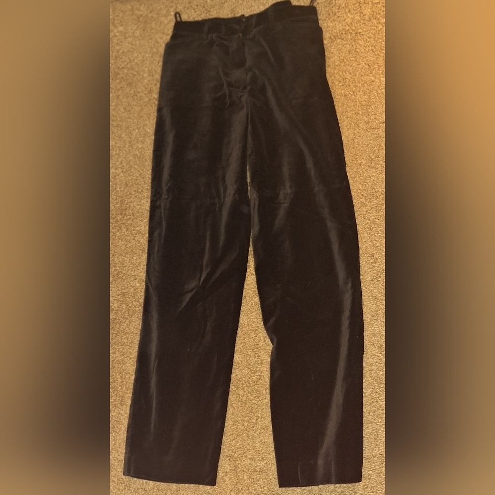 Evan Picone Women's Black Velvet Pants Size 6
